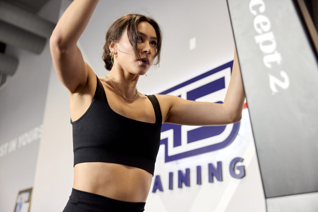 Group workout in progress at the nearest F45 to me — F45 Downtown Los Angeles studio.