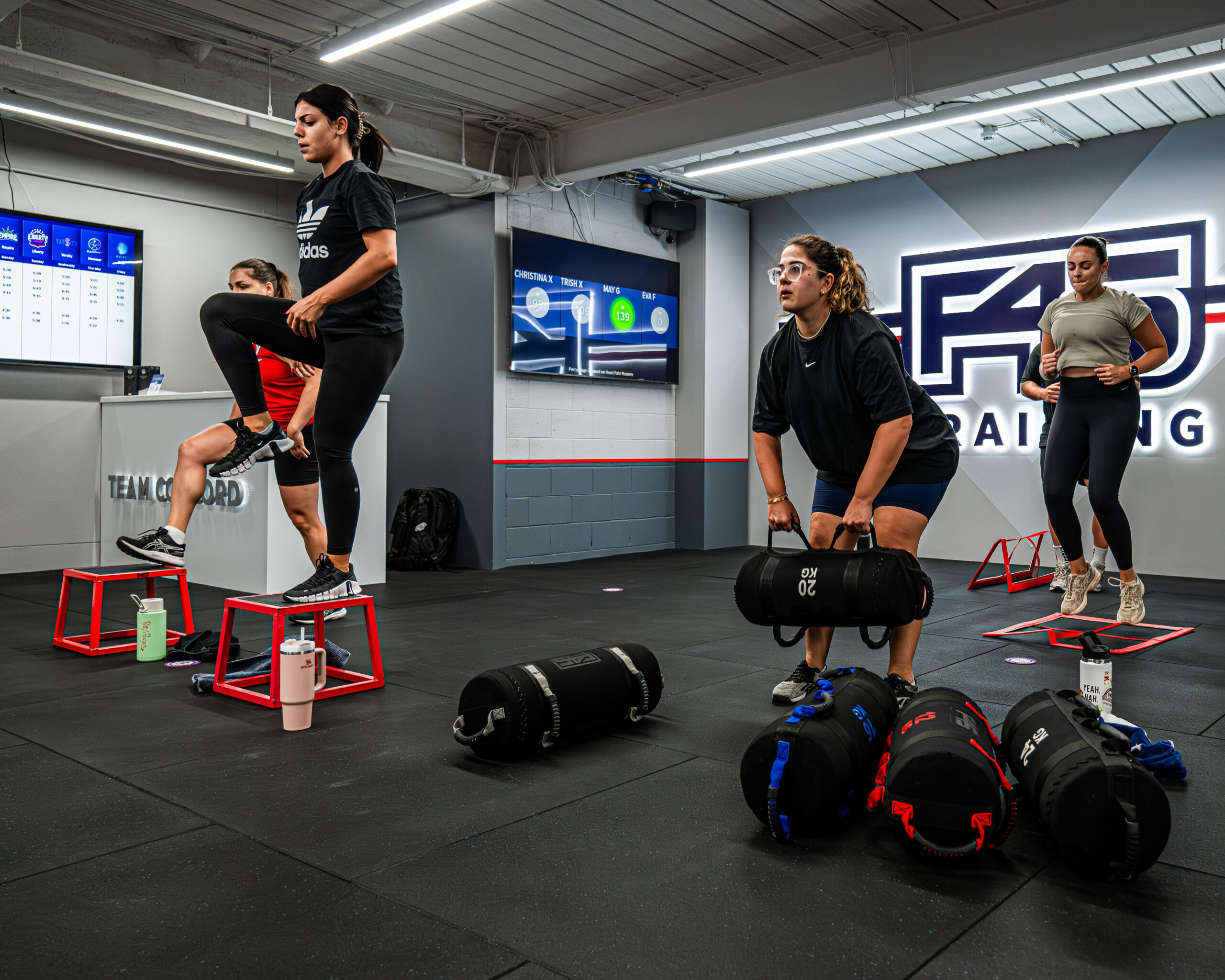 F45 DTLA group workout session